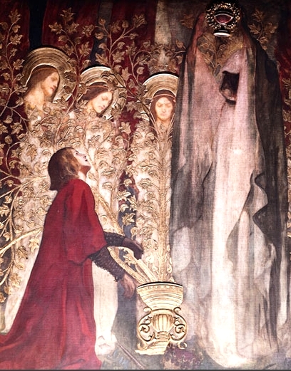 Sir Galahad Recieving the Holy Grail by Edwin Austin Abbey Sir Galahad Recieving the Holy Grail by Edwin Austin Abbey