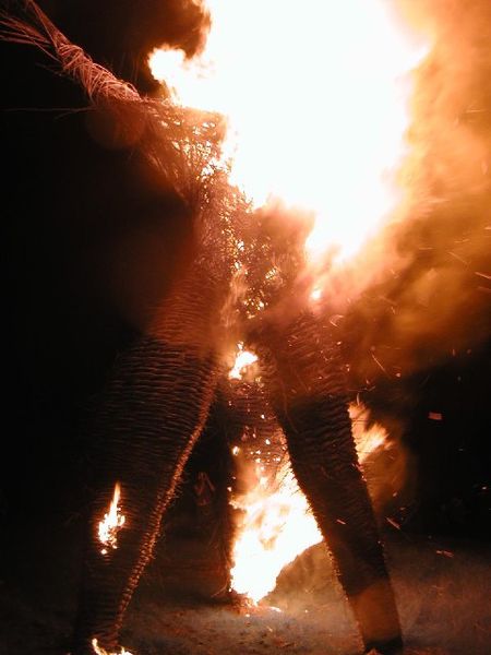 The_Wicker_Man_burns_-_geograph.org.uk_-_copyright Simon Brooke the burning of the wicker man