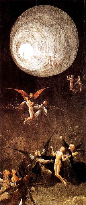 Ascent of the Blessed by Hieronymus Bosch (1490)