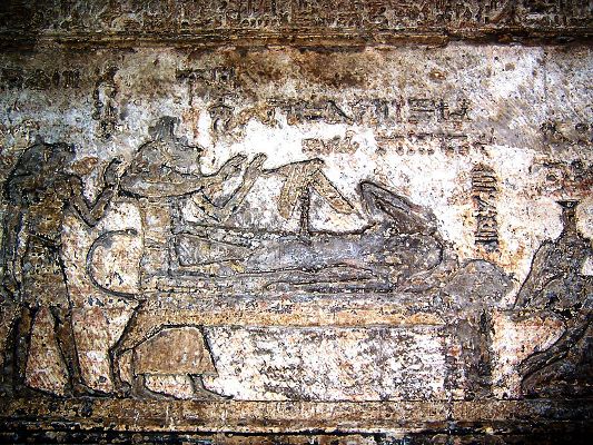 Impregnation of Isis at the Dendera Temple, Egypt Impregnation of Isis at the Dendera Temple, Egypt