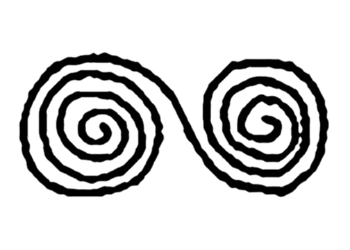 symbol of the equinox from Cairn T at Loughcrew symbol of the equinox from Cairn T at Loughcrew