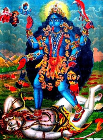 the Hindu goddess Kali the Hindu goddess Kali