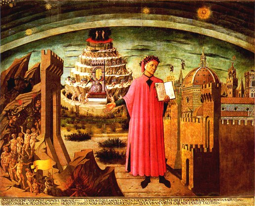 Dante And His Poem by Michelino Dante and The Divine Comedy