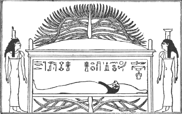 Isis and Nephthys at the tomb of Osiris Isis and Nephthys at the tomb of Osiris
