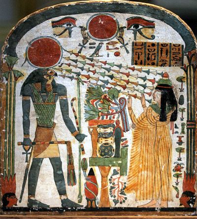 Taperet stele copyright Wikipedia user Rama The divine son as Horus