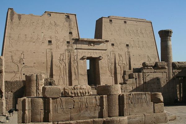 Temple of Horus at Edfu copyright Steve F-E-Cameron 2006 Temple of Horus at Edfu